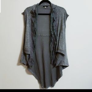 Doki Geki Gray Shimmer Sweater...S